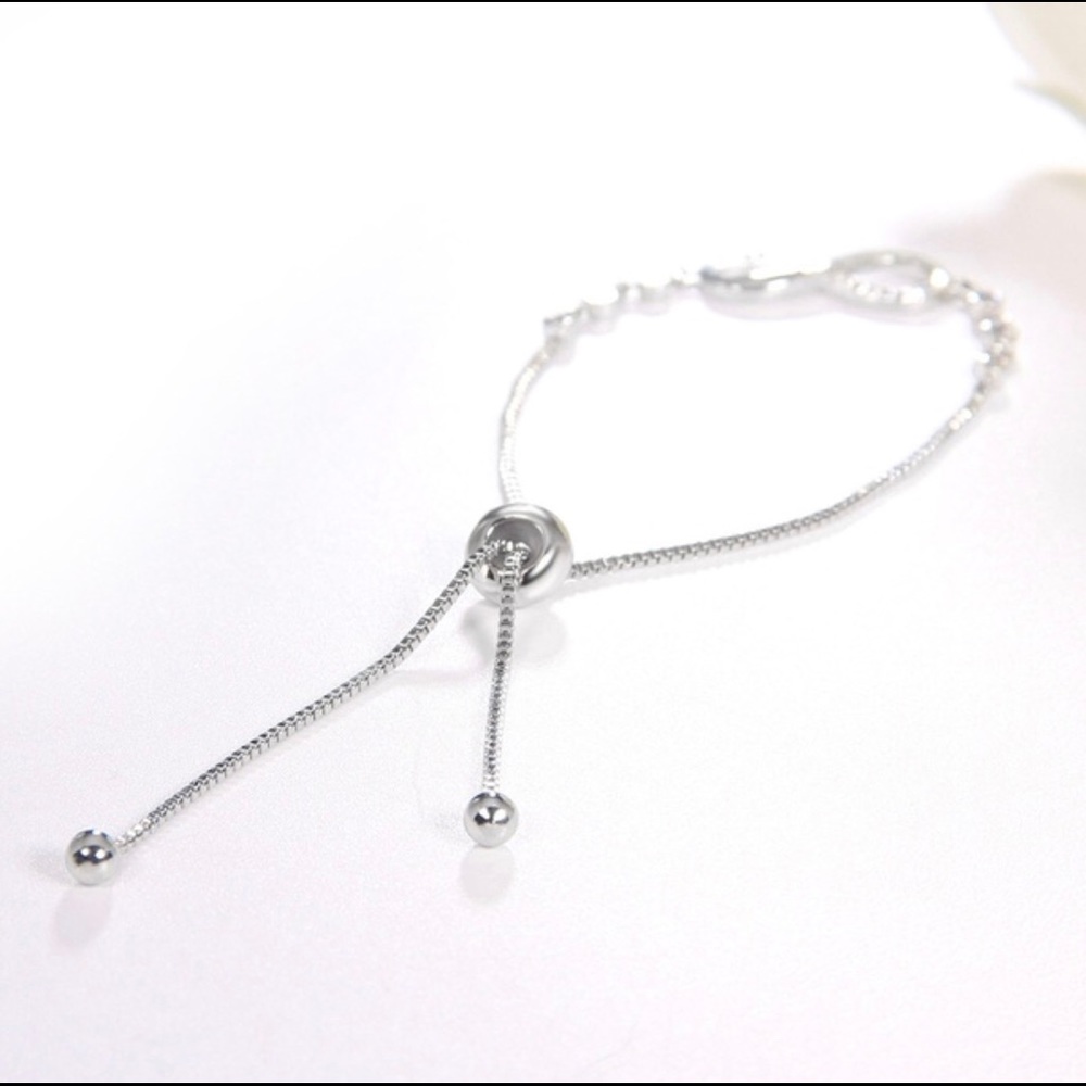 π₯π₯ Silver Infinity Adjustable Bracelet π₯π₯ - Picture 5 of 7